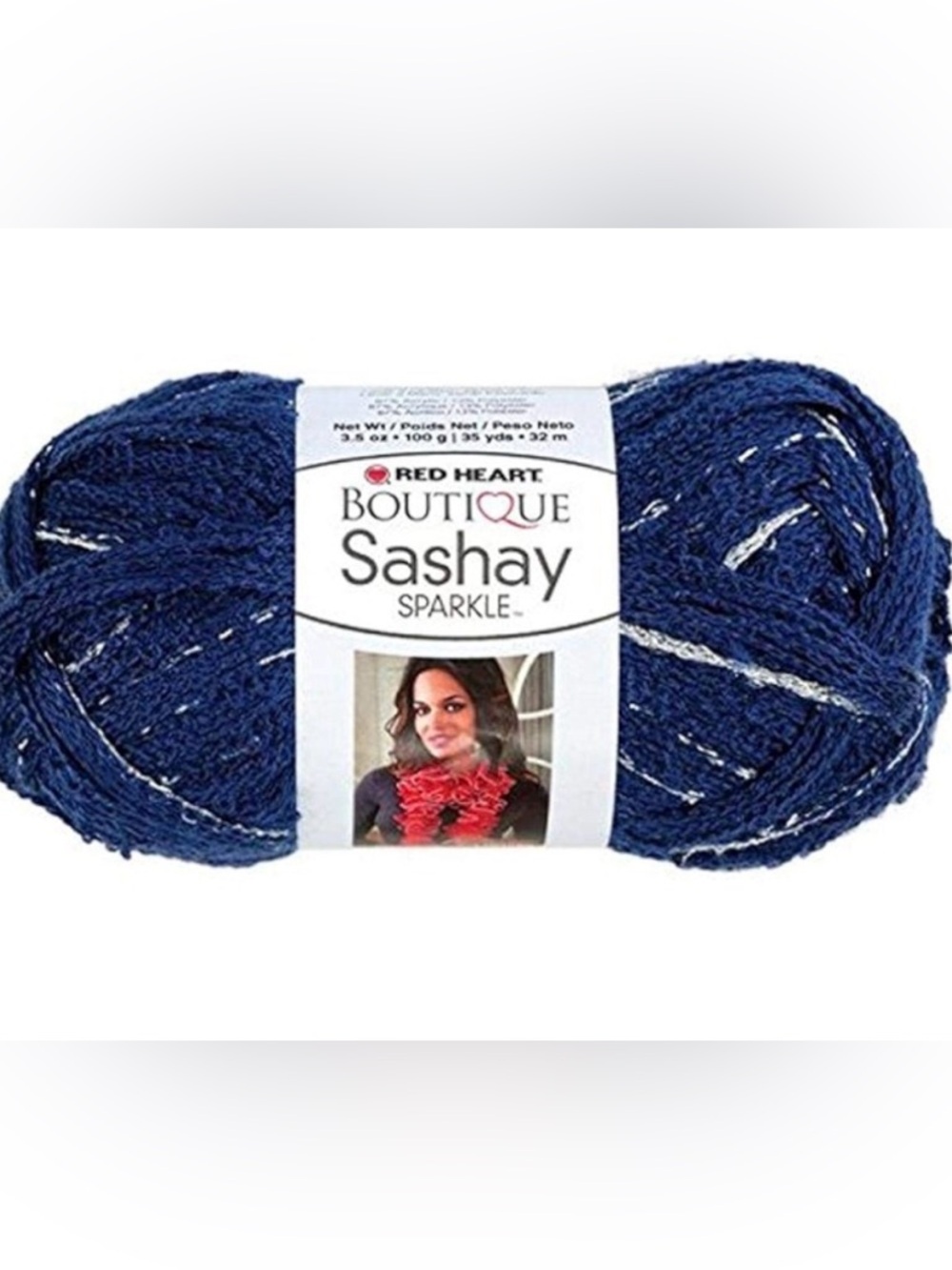 Red Heart Boutique Sashay Sequins Yarn - Blueprint